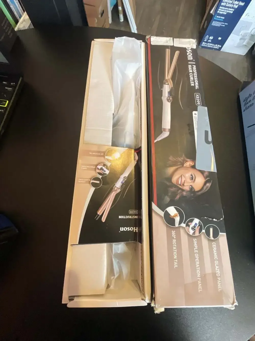 Hoson Professional Hair Curler X8399 Ceramic Curling Iron